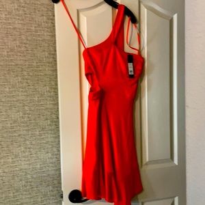 Brand new, sexy one shoulder BCBG dress.